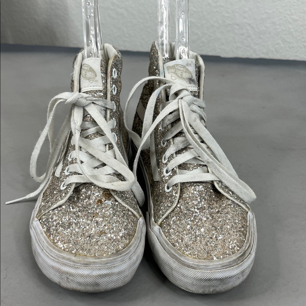 Vans® Unisex SK8-Hi High-Top Sneakers in Glitter x Madewell - Picture 3 of 8